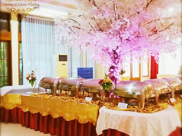 Dekorasi Catering Buffet yang elegant dan cantik.