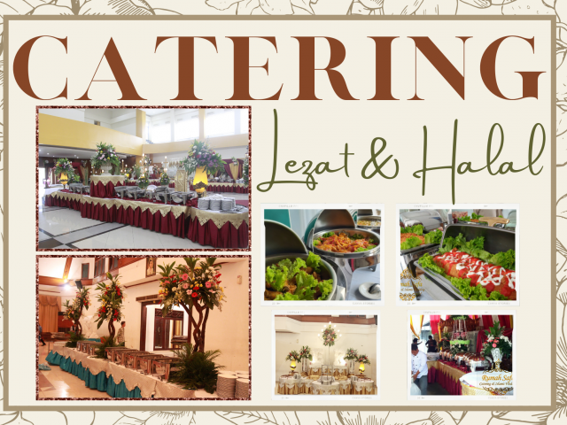 Rumah Safa Menyediakan Katering yang Halal, Lezat dan Beragam untuk keperluan berbagai event Wedding, Rapat, Pameran, Syukuran dll.